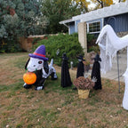 Inflatable Dog Skeleton Design Glowing Eyes Quick-Inflate Weatherproof