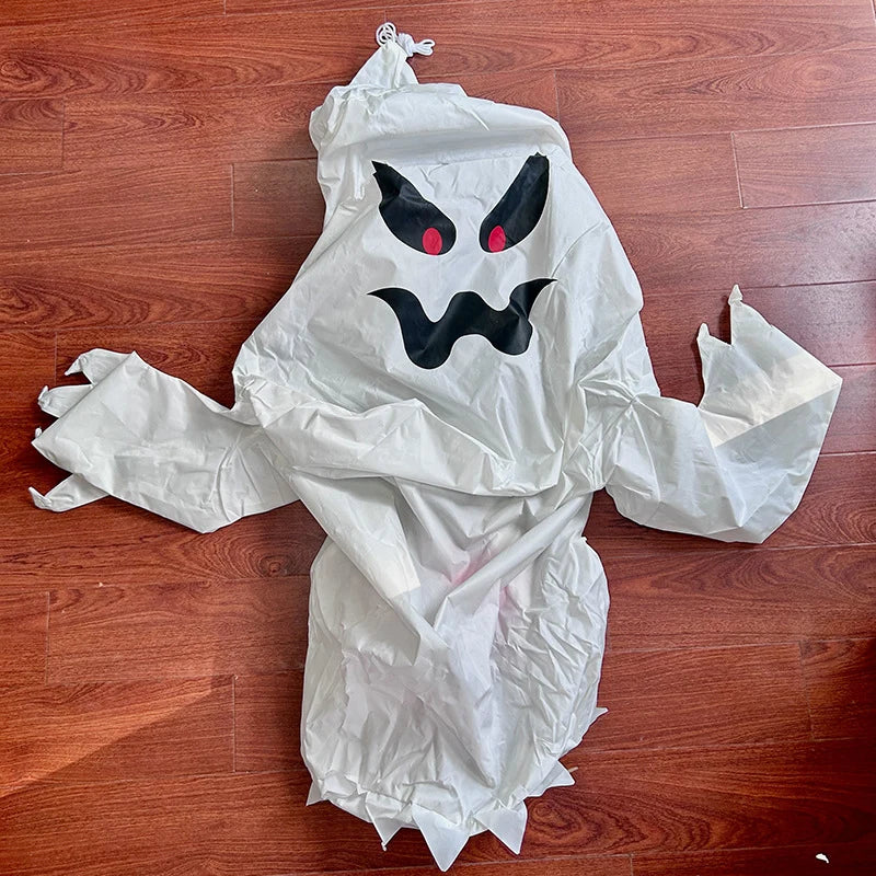 Inflatable Ghost Decoration Glowing Red Eyes LED-Lit