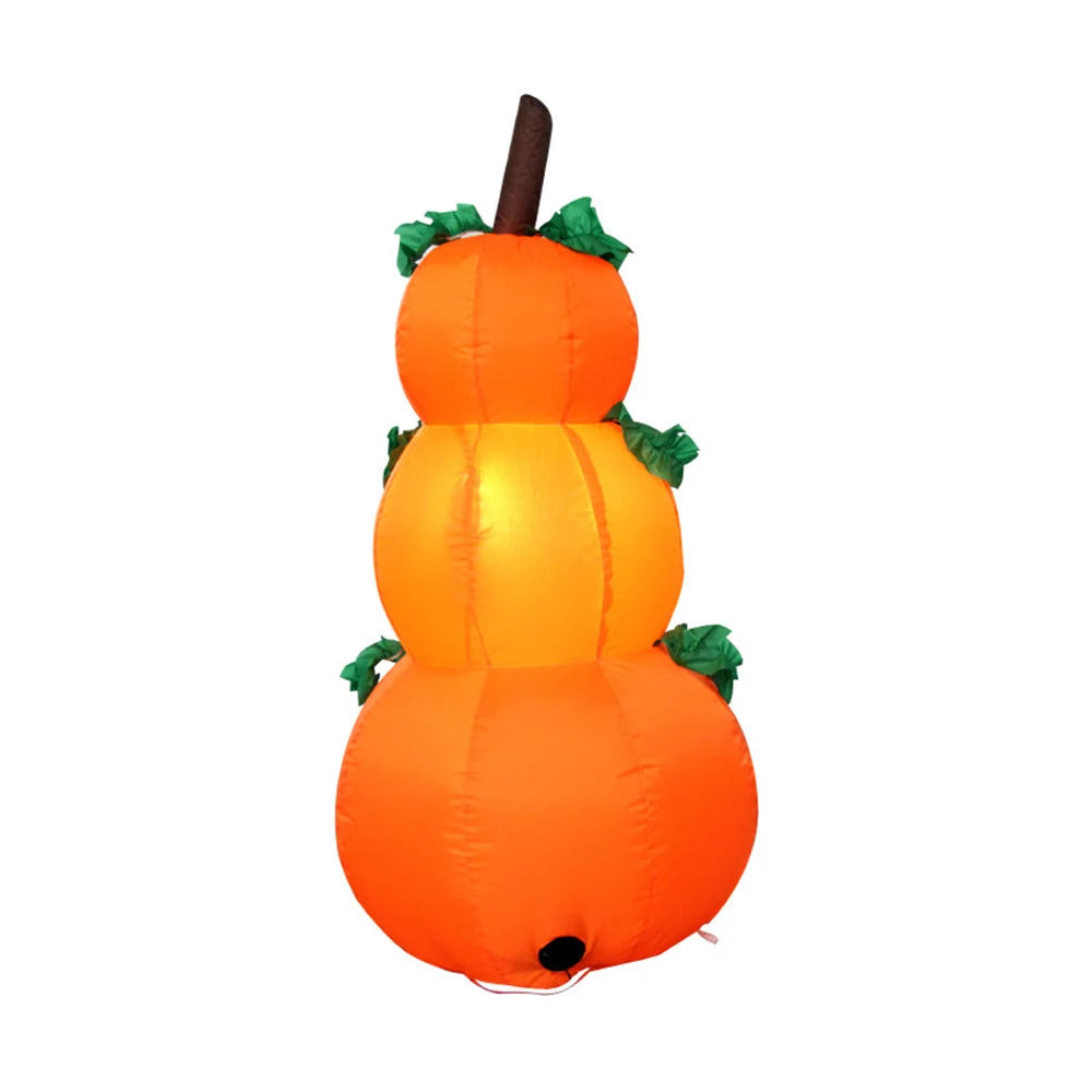 Inflatable Halloween Decoration Stacked Pumpkins LED Lit Weather-Resistant