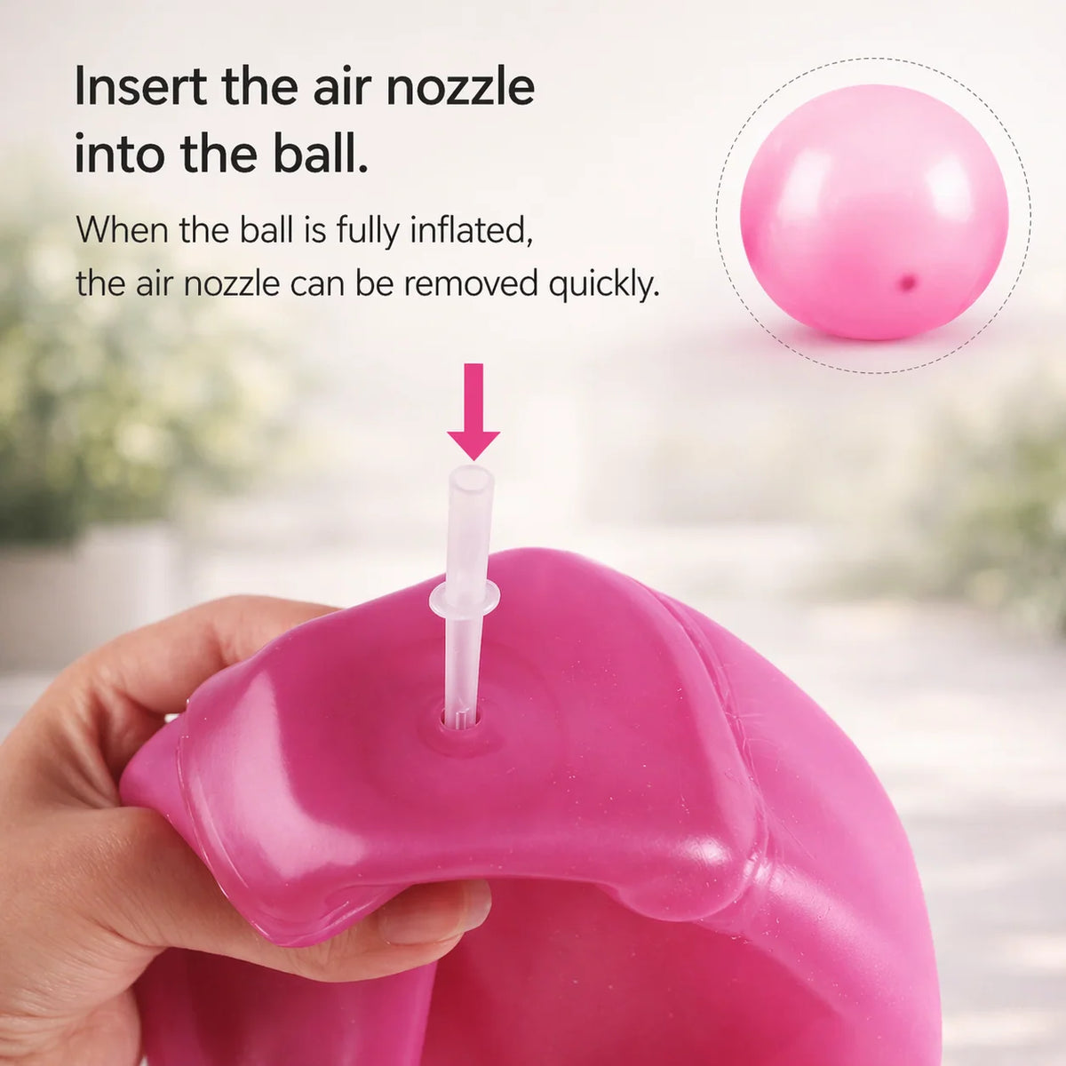 Inflatable Play Ball Self-Sealing & Reusable