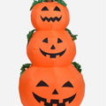 Inflatable Pumpkin Stacked Triple Built-In Blower & UV-Resistant