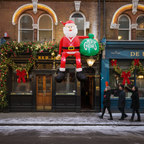 Inflatable Santa 8 Ft LED Waterproof Polyester