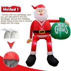 Inflatable Santa 8 Ft LED Waterproof Polyester