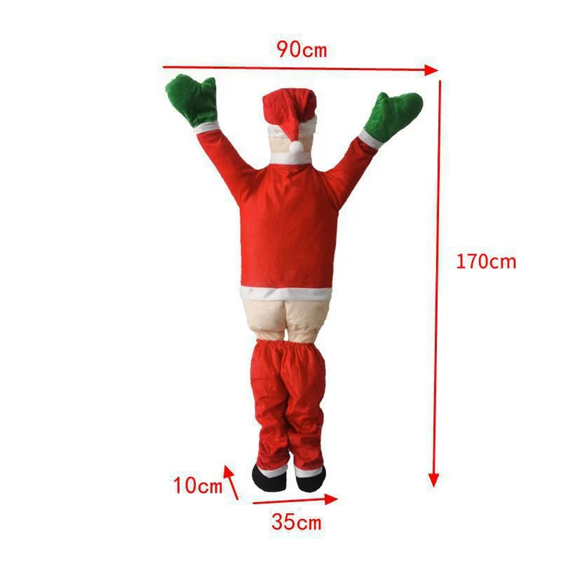 Inflatable Santa Claus Movable Arms Weather-Resistant