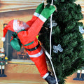 Inflatable Santa Decoration Blower Included Adjustable Climbing Rope
