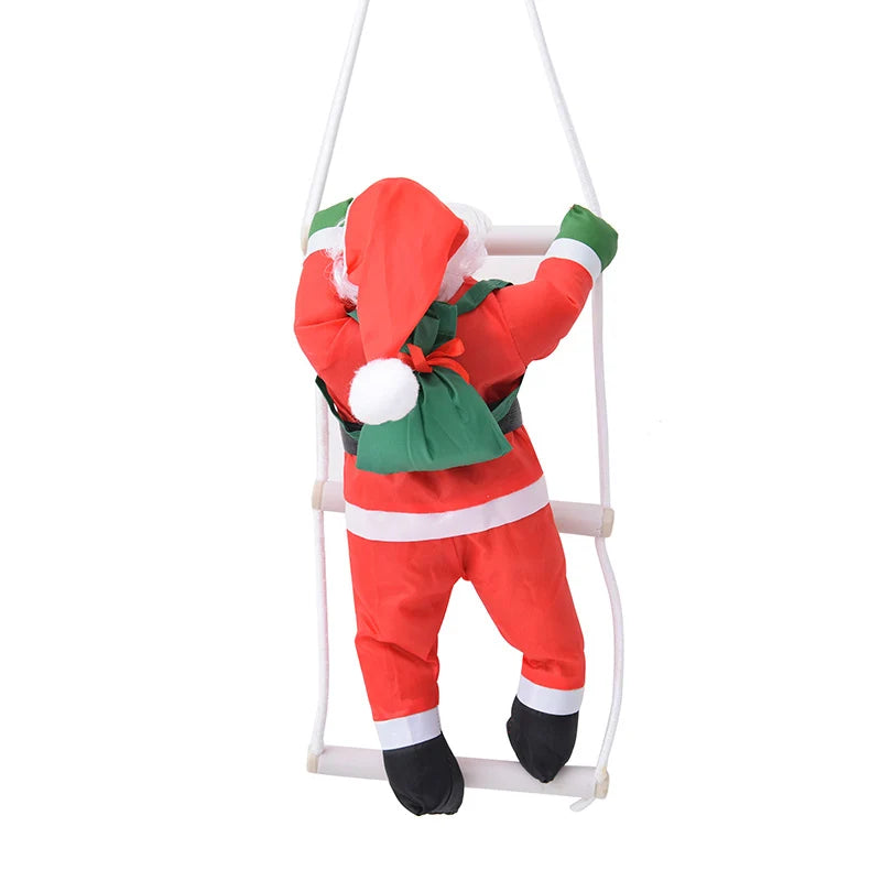 Inflatable Santa Decoration Blower Included Adjustable Climbing Rope