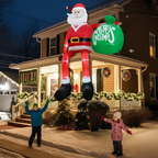 Inflatable Santa LED Lighted Weatherproof 2.4 m Tall