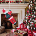 Inflatable Santa On Ladder Weatherproof LED Lights