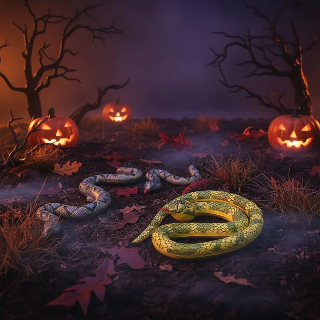 Inflatable Snake Realistic Scales Waterproof PVC