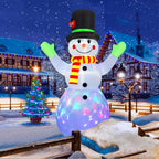 Inflatable Snowman LED-Lit Weather-Resistant 213 cm