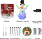 Inflatable Snowman LED-Lit Weather-Resistant 213 cm