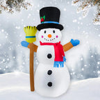 Inflatable Snowman Large Weatherproof Easy-Inflate Blower & Stakes