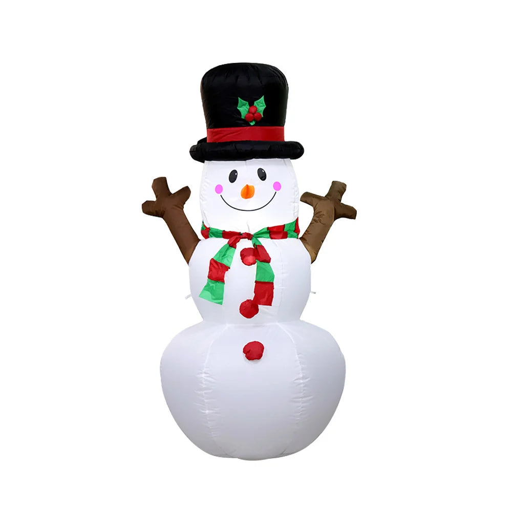 Inflatable Snowman Quick-Inflate Weatherproof Scarf & Top Hat