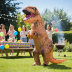 Inflatable T-Rex Costume Battery-Powered Fan & Clear Viewing Window