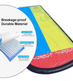 Inflatable Water Slide Dual Lane Integrated Sprinkler