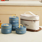 Insulated Bento Lunch Box Stackable Stainless Steel Leak-Proof
