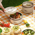 Insulated Bento Lunch Box Stackable Stainless Steel Leak-Proof