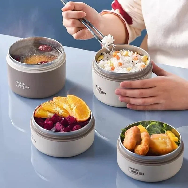 Insulated Bento Lunch Box Stackable Stainless Steel Leak-Proof