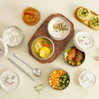 Insulated Bento Lunch Box Stackable Stainless Steel Leak-Proof