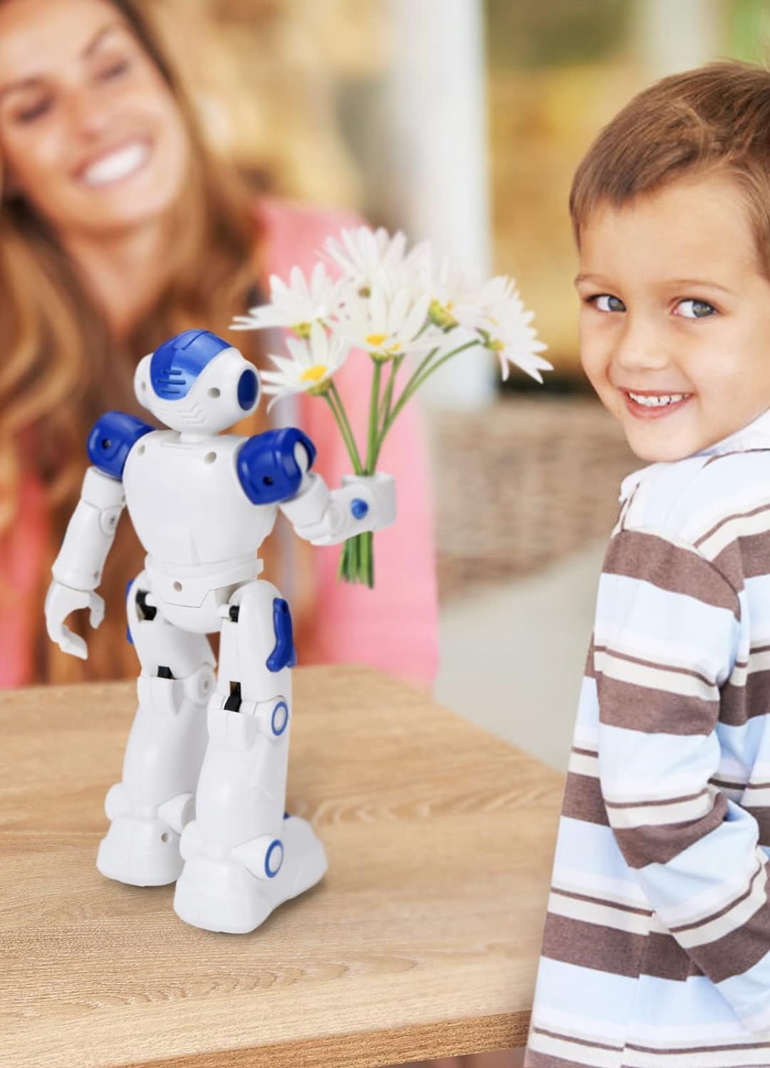 Interactive Robot Toy Programmable 50 Actions Rechargeable