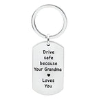 Keychain Stainless Steel Engraved Compact