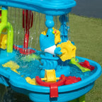 Kids Water Table Multi-Tier Waterfall Includes Stool & Toys