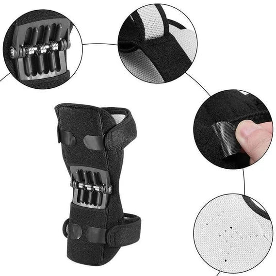 Knee Pads Dual-Spring Aluminum Frame & Adjustable Straps