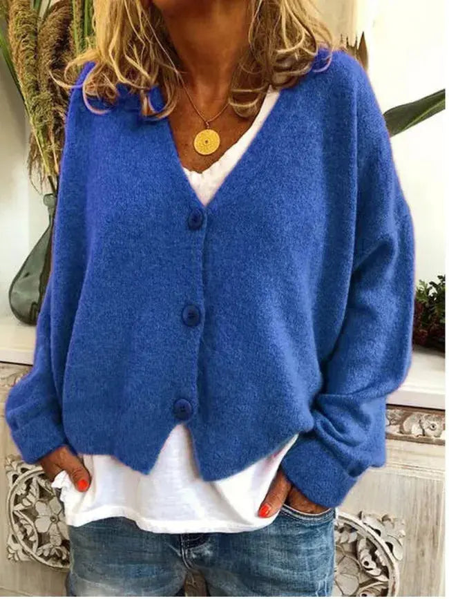 Knit Sweater Printed Soft Versatile Fit