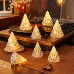 LED Candle Real Wax & Crystal Finish