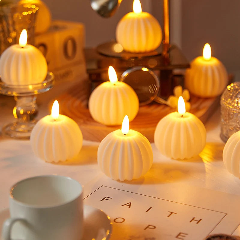 LED Candle Real Wax & Crystal Finish