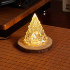 LED Candle Real Wax & Crystal Finish