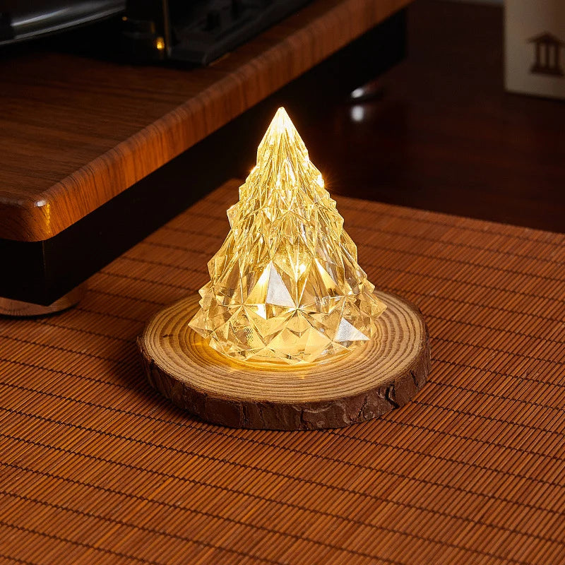 LED Candle Real Wax & Crystal Finish