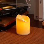 LED Candle Real Wax & Crystal Finish