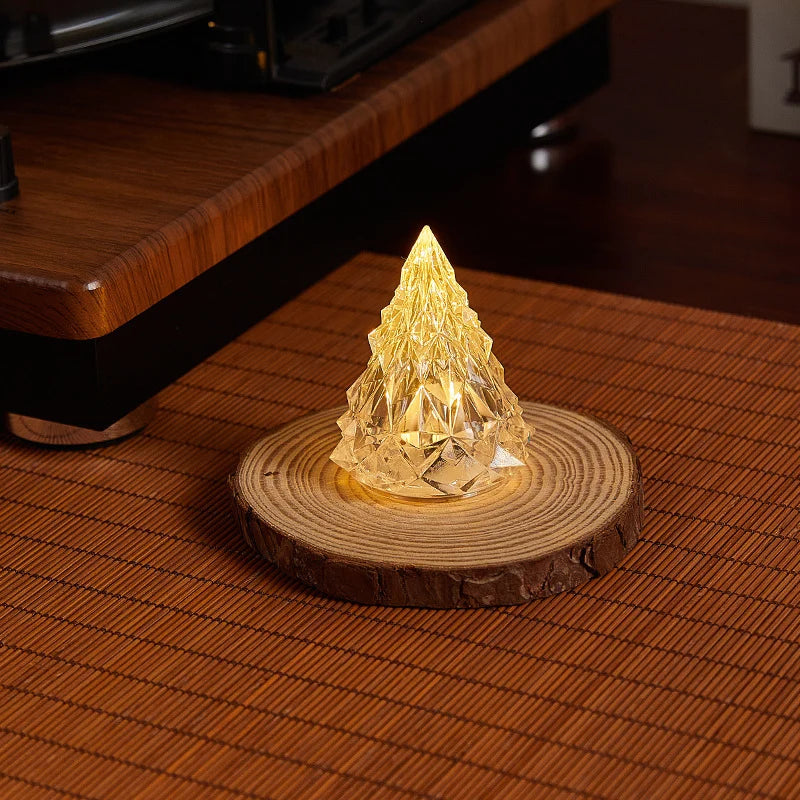 LED Candle Real Wax & Crystal Finish