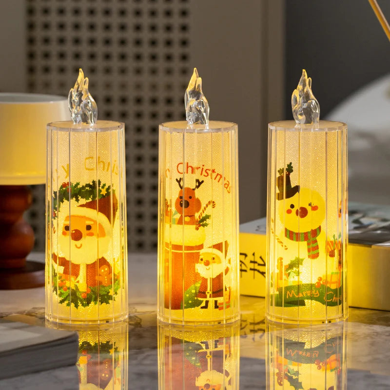 LED Christmas Candle Realistic Flickering Battery-Operated