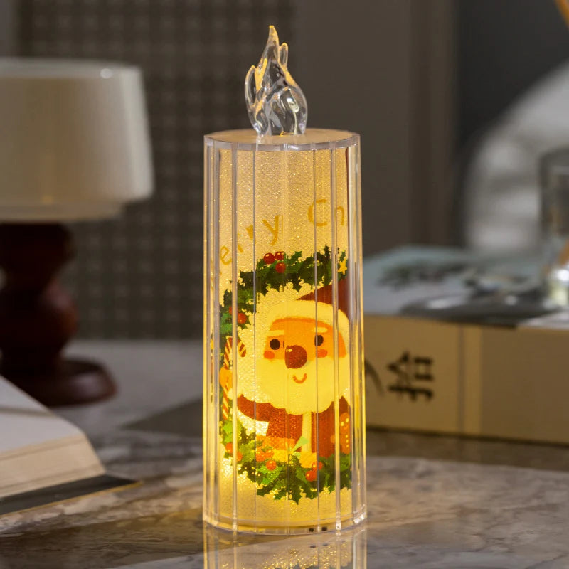 LED Christmas Candle Realistic Flickering Battery-Operated