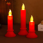 LED Decorative Candle Realistic Flicker Fire-Resistant & Battery-Free
