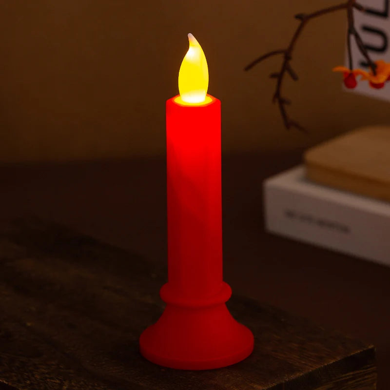 LED Decorative Candle Realistic Flicker Fire-Resistant & Battery-Free