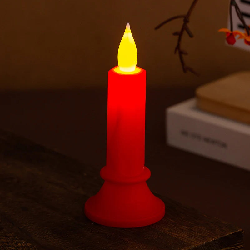 LED Decorative Candle Realistic Flicker Fire-Resistant & Battery-Free