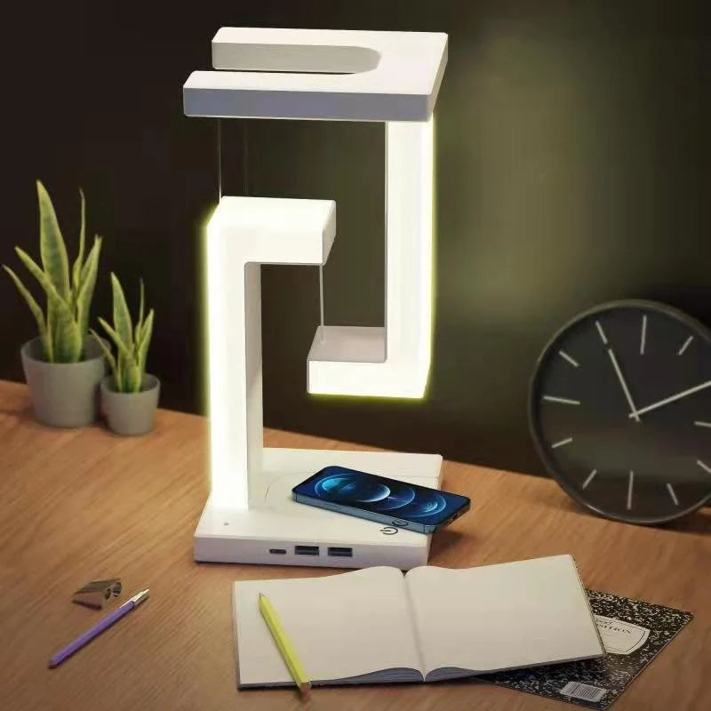 LED Desk Lamp Foldable Wireless Charging & USB Ports