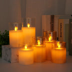 LED Flameless Candle Real Wax Remote Dimmer & Timer