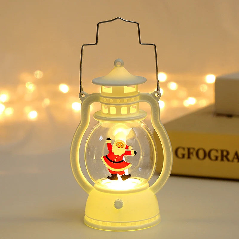 LED Lantern Santa Design Energy-Efficient