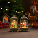 LED Lantern Snowman Scene Soft Warm Glow