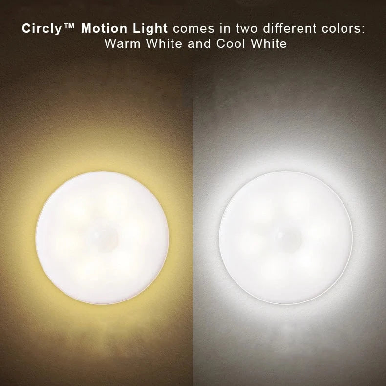 LED Motion Sensor Light USB Rechargeable & Battery Magnetic Mount