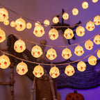 LED String Lights 20 Warm Glow Tulle Ghosts