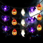 LED String Lights Pumpkin Ghost Bat Battery & USB