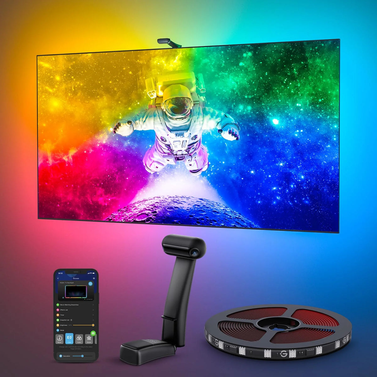 LED TV Backlight Dual Edge Cameras RGBIC
