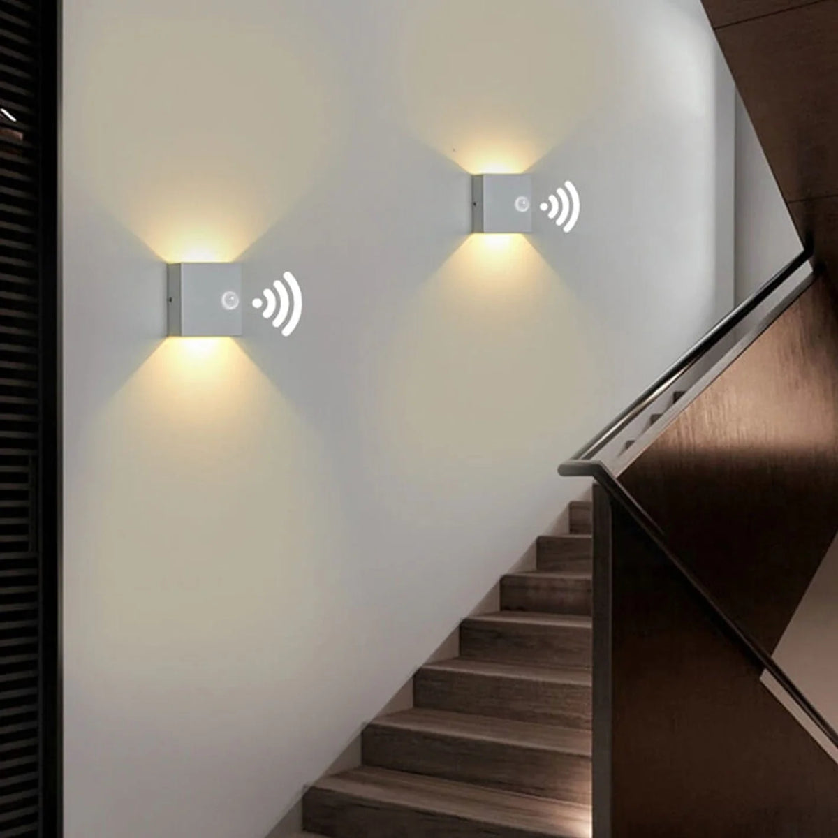 LED Wall Sconce Up-and-Down Lighting Optional Motion Sensor