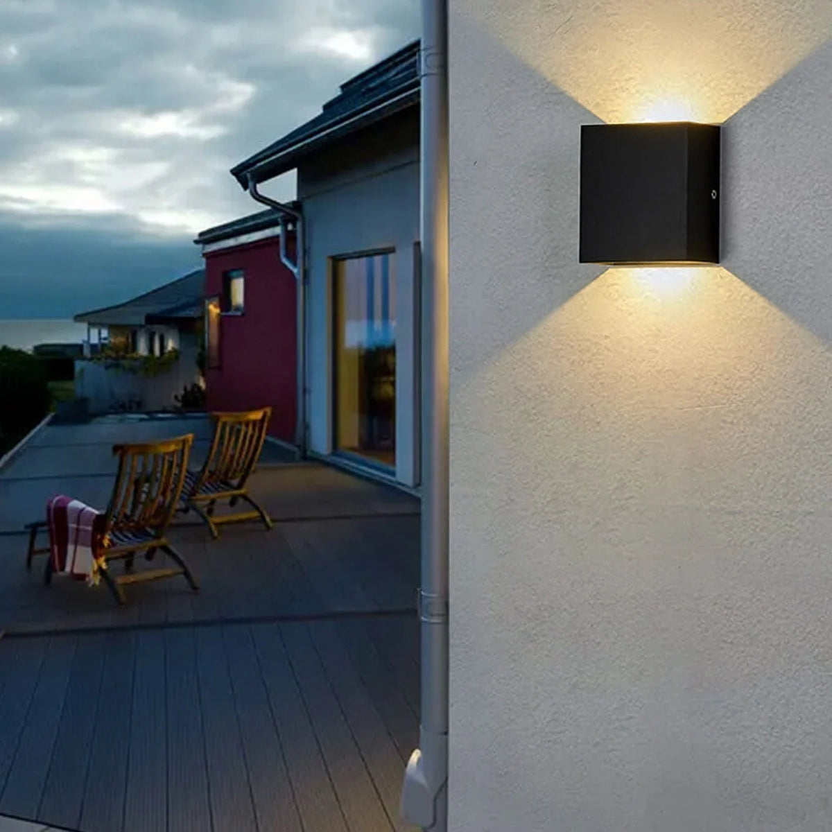 LED Wall Sconce Up-and-Down Lighting Optional Motion Sensor