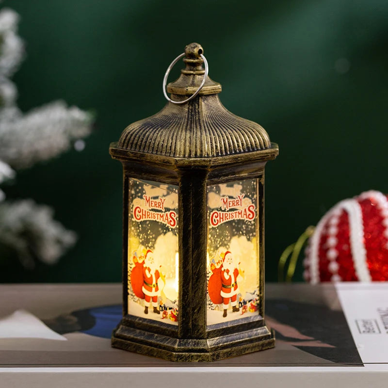 Lantern Christmas Scene Metal Hanging & Tabletop